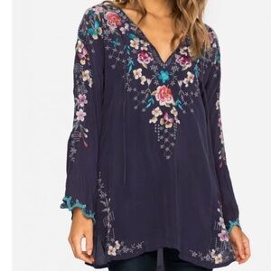Johnny Was Butterfly Winter Blouse Embroidered, Medium